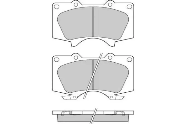 Brake Pad Set, disc brake (12-1139)