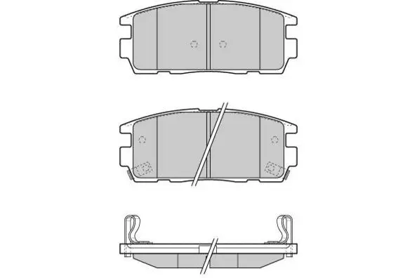 Brake Pad Set, disc brake (12-1304)