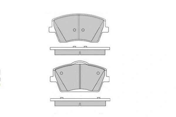 Brake Pad Set, disc brake (12-1782)