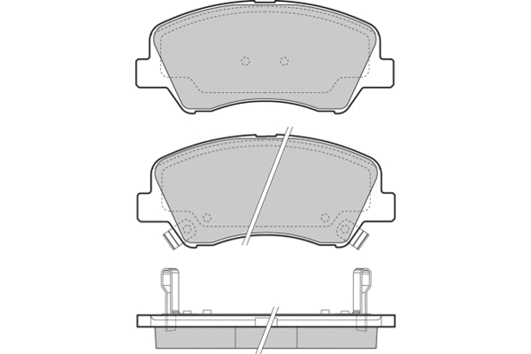 Brake Pad Set, disc brake (12-1470)