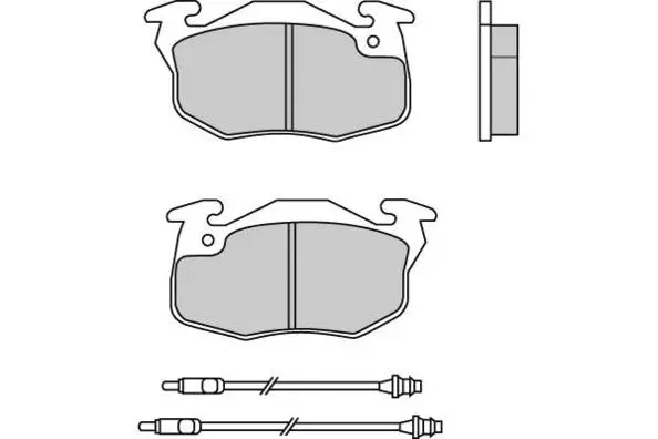 Brake Pad Set, disc brake (12-0551)