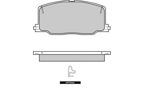 Brake Pad Set, disc brake (12-0411)