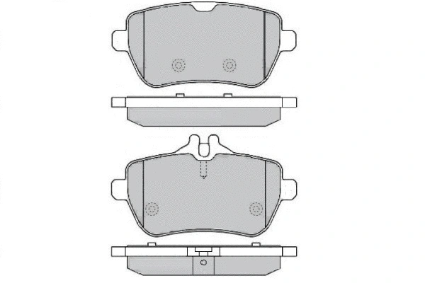 Brake Pad Set, disc brake (12-1619)