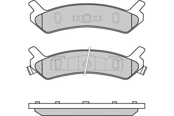 Brake Pad Set, disc brake (12-0655)