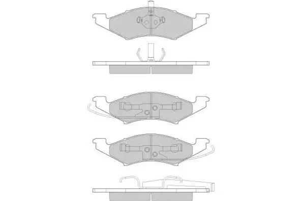Brake Pad Set, disc brake (12-0797)