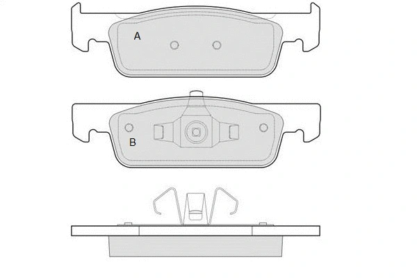 Brake Pad Set, disc brake (12-1512)