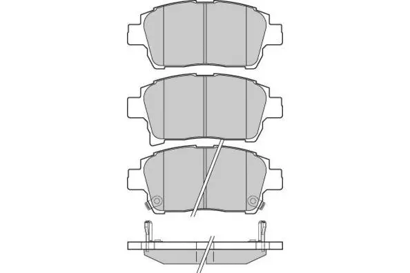 Brake Pad Set, disc brake (12-1201)