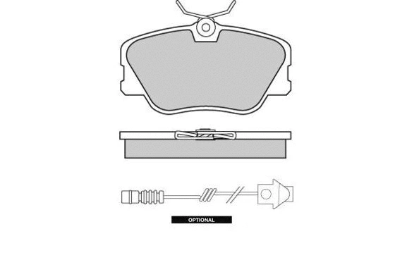 Brake Pad Set, disc brake (12-0286)