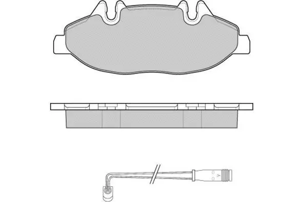 Brake Pad Set, disc brake (12-1100)
