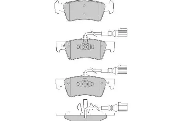 Brake Pad Set, disc brake (12-1282)