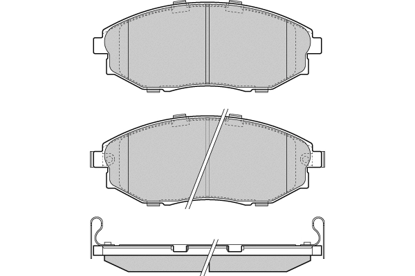 Brake Pad Set, disc brake (12-1399)