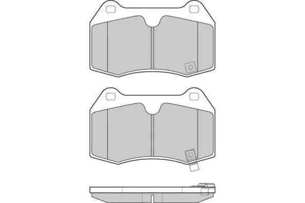 Brake Pad Set, disc brake (12-1165)
