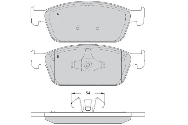 Brake Pad Set, disc brake (12-1546)