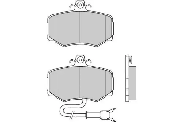 Brake Pad Set, disc brake (12-0466)
