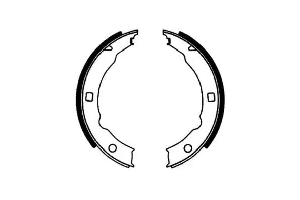 Brake Shoe Set, parking brake (09-0576)