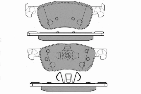 Brake Pad Set, disc brake (12-1708)