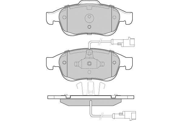 Brake Pad Set, disc brake (12-1436)