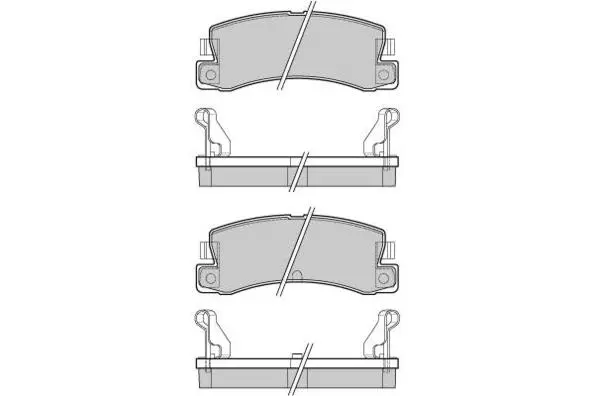 Brake Pad Set, disc brake (12-0323)