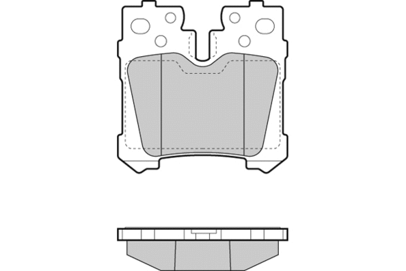 Brake Pad Set, disc brake (12-1463)