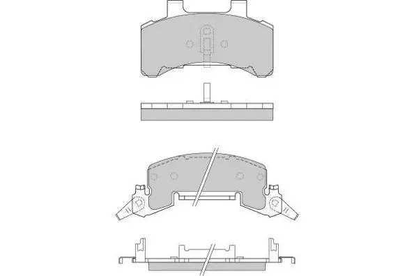 Brake Pad Set, disc brake (12-0784)