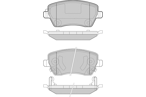 Brake Pad Set, disc brake (12-1495)