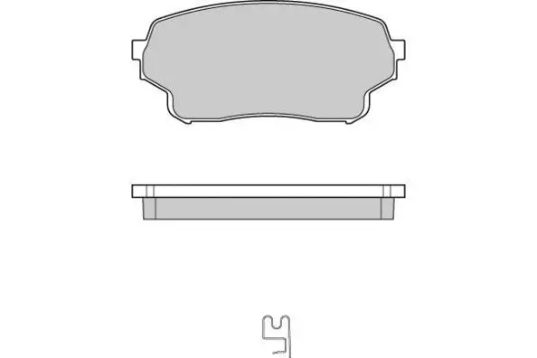 Brake Pad Set, disc brake (12-1205)