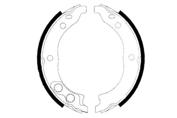 Brake Shoe Set, parking brake (09-0649)