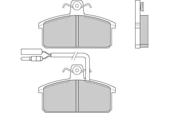 Brake Pad Set, disc brake (12-0265)