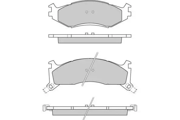 Brake Pad Set, disc brake (12-0739)