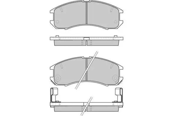 Brake Pad Set, disc brake (12-0423)