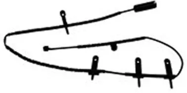 Warning Contact, brake pad wear (17-6902)