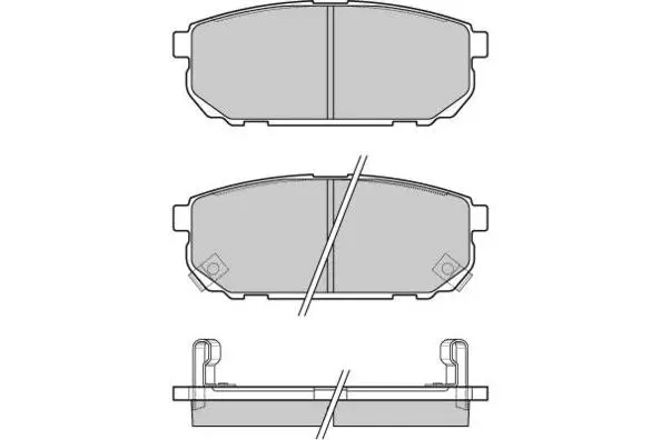Brake Pad Set, disc brake (12-1105)