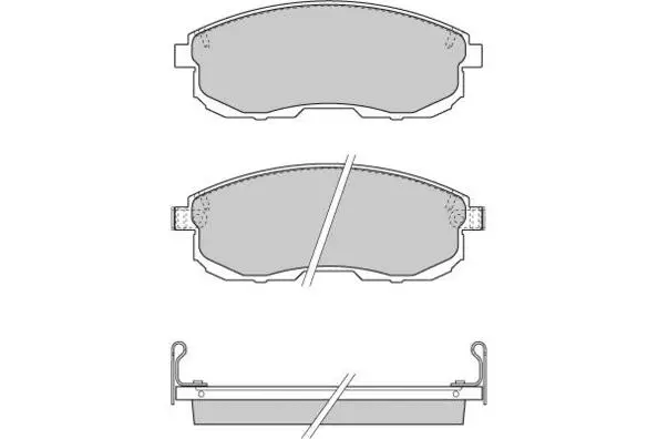 Brake Pad Set, disc brake (12-0734)