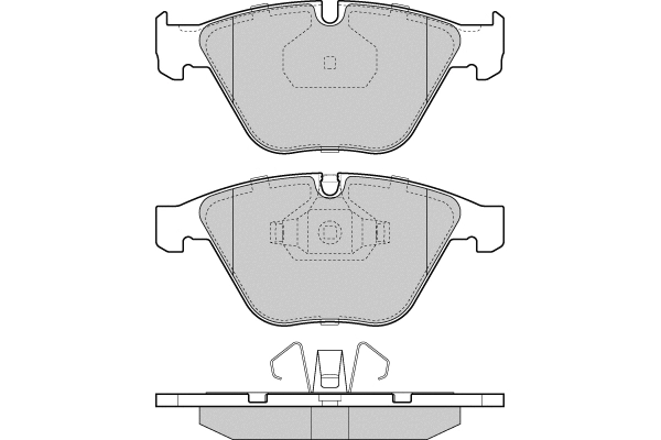 Brake Pad Set, disc brake (12-1403)