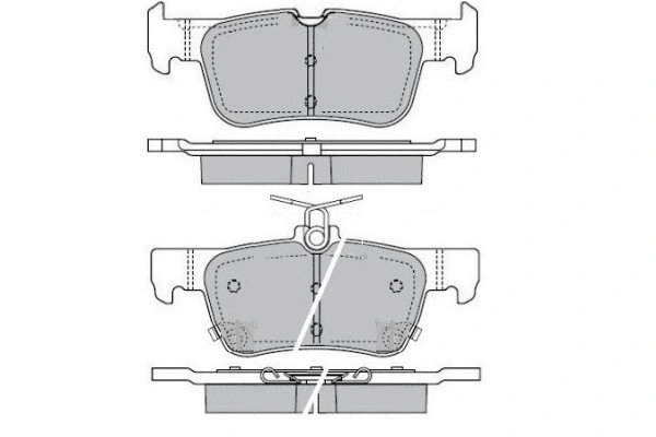 Brake Pad Set, disc brake (12-1607)