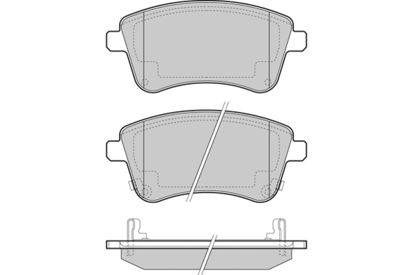 Brake Pad Set, disc brake (12-1486)