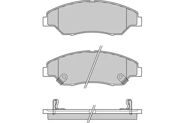 Brake Pad Set, disc brake (12-0911)