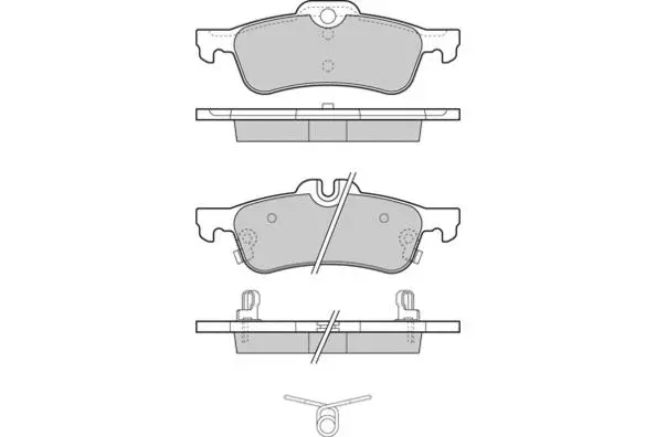 Brake Pad Set, disc brake (12-1320)