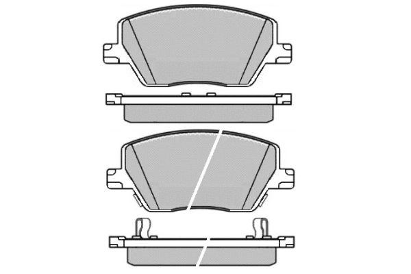 Brake Pad Set, disc brake (12-1643)