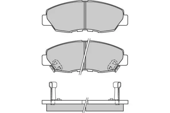 Brake Pad Set, disc brake (12-0482)