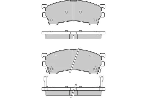 Brake Pad Set, disc brake (12-0961)