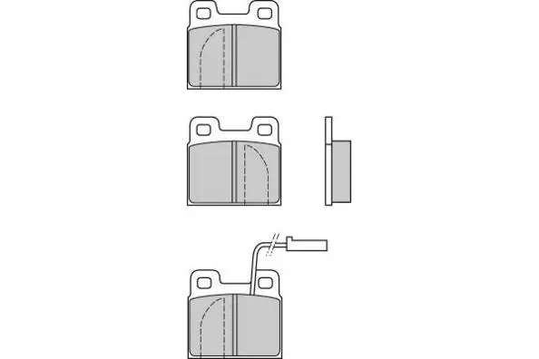 Brake Pad Set, disc brake (12-0607)