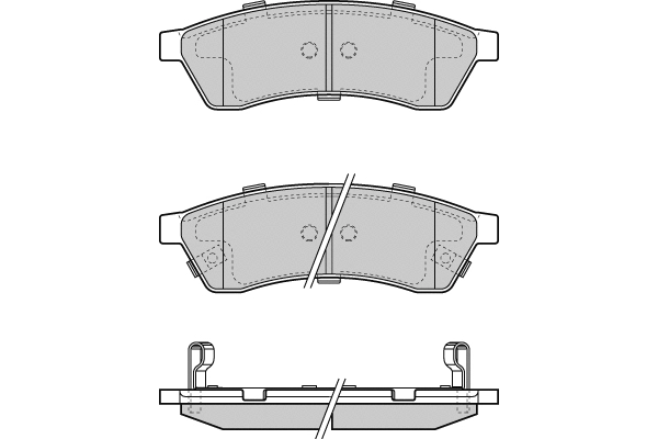 Brake Pad Set, disc brake (12-1400)