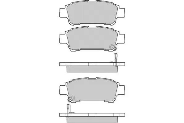 Brake Pad Set, disc brake (12-1042)