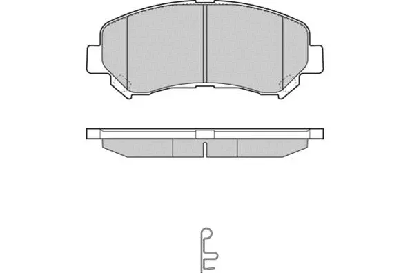Brake Pad Set, disc brake (12-1321)
