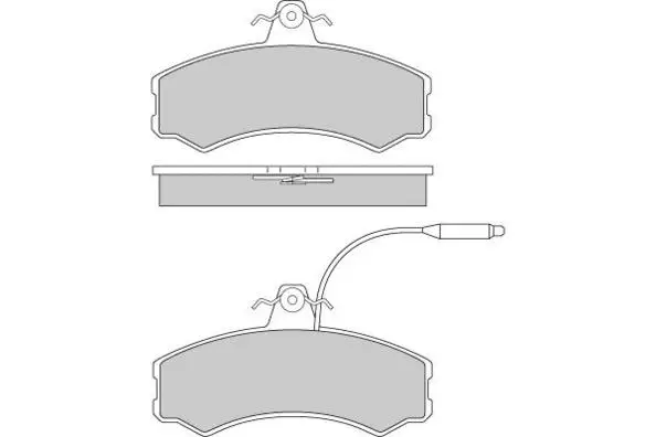 Brake Pad Set, disc brake (12-0196)