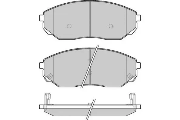 Brake Pad Set, disc brake (12-1116)