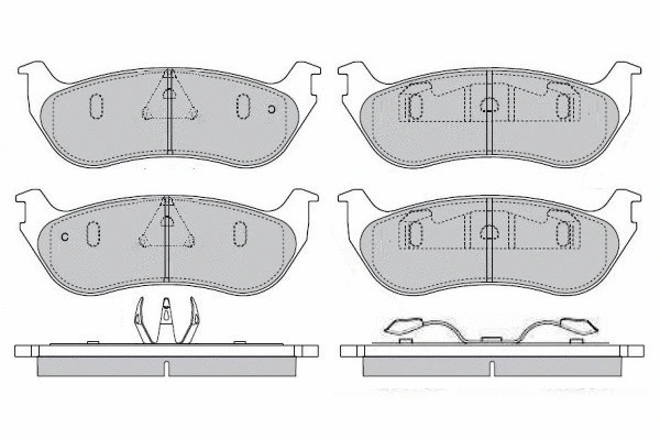 Brake Pad Set, disc brake (12-1662)