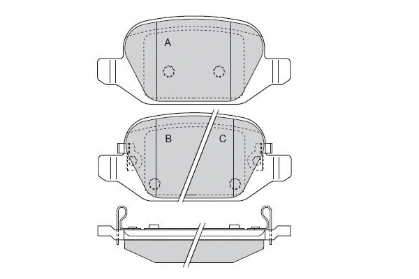 Brake Pad Set, disc brake (12-1524)