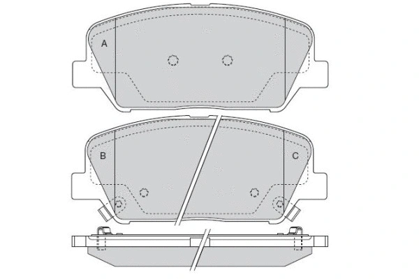 Brake Pad Set, disc brake (12-1530)